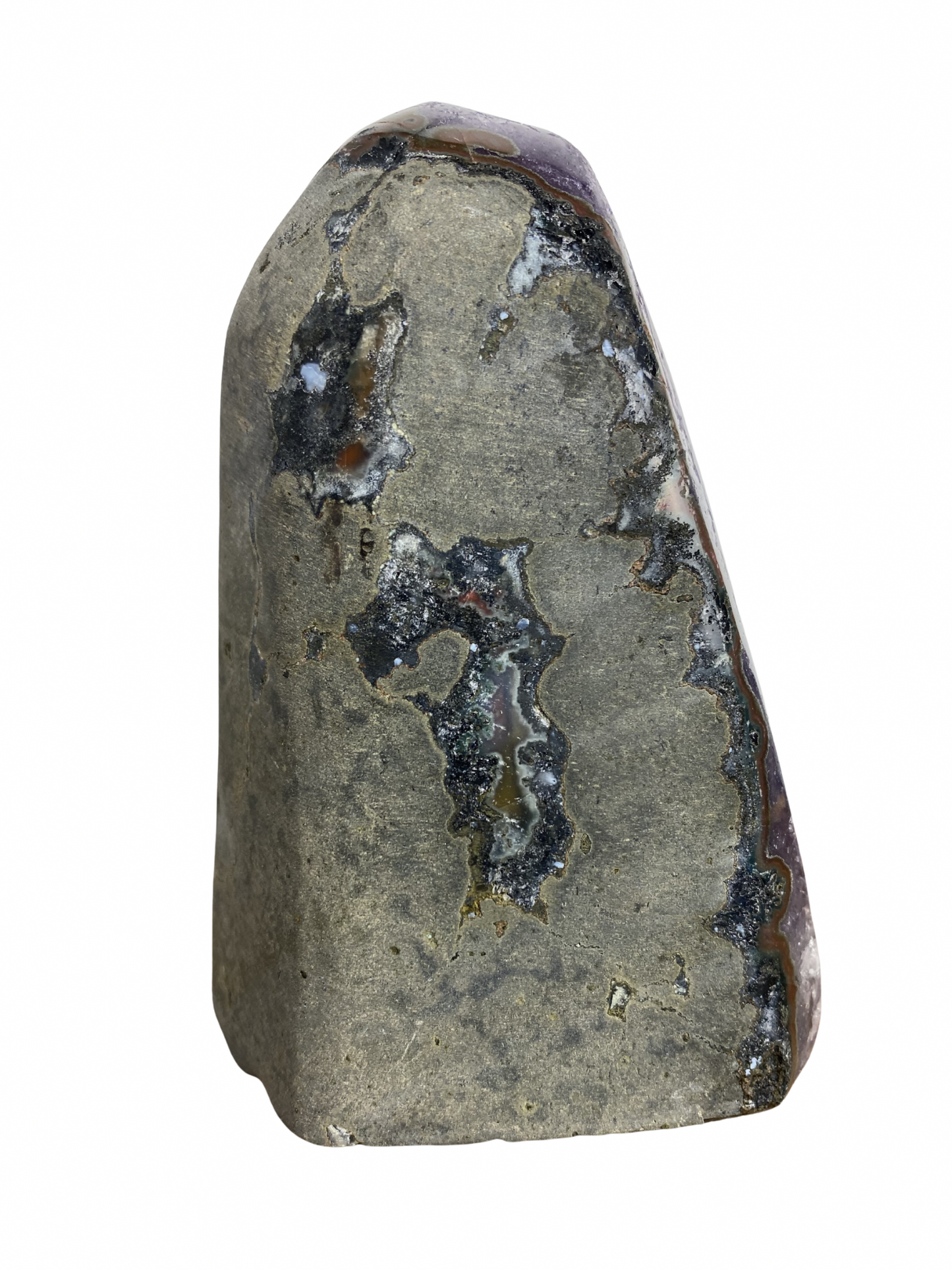 Amethist sculptuur op standvlak (Uruguay)