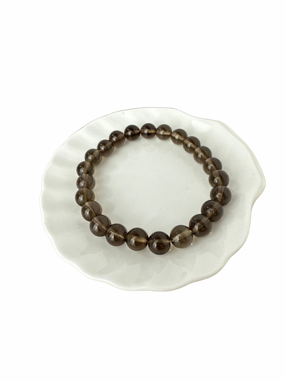 Rookkwarts armband kogel 8 mm