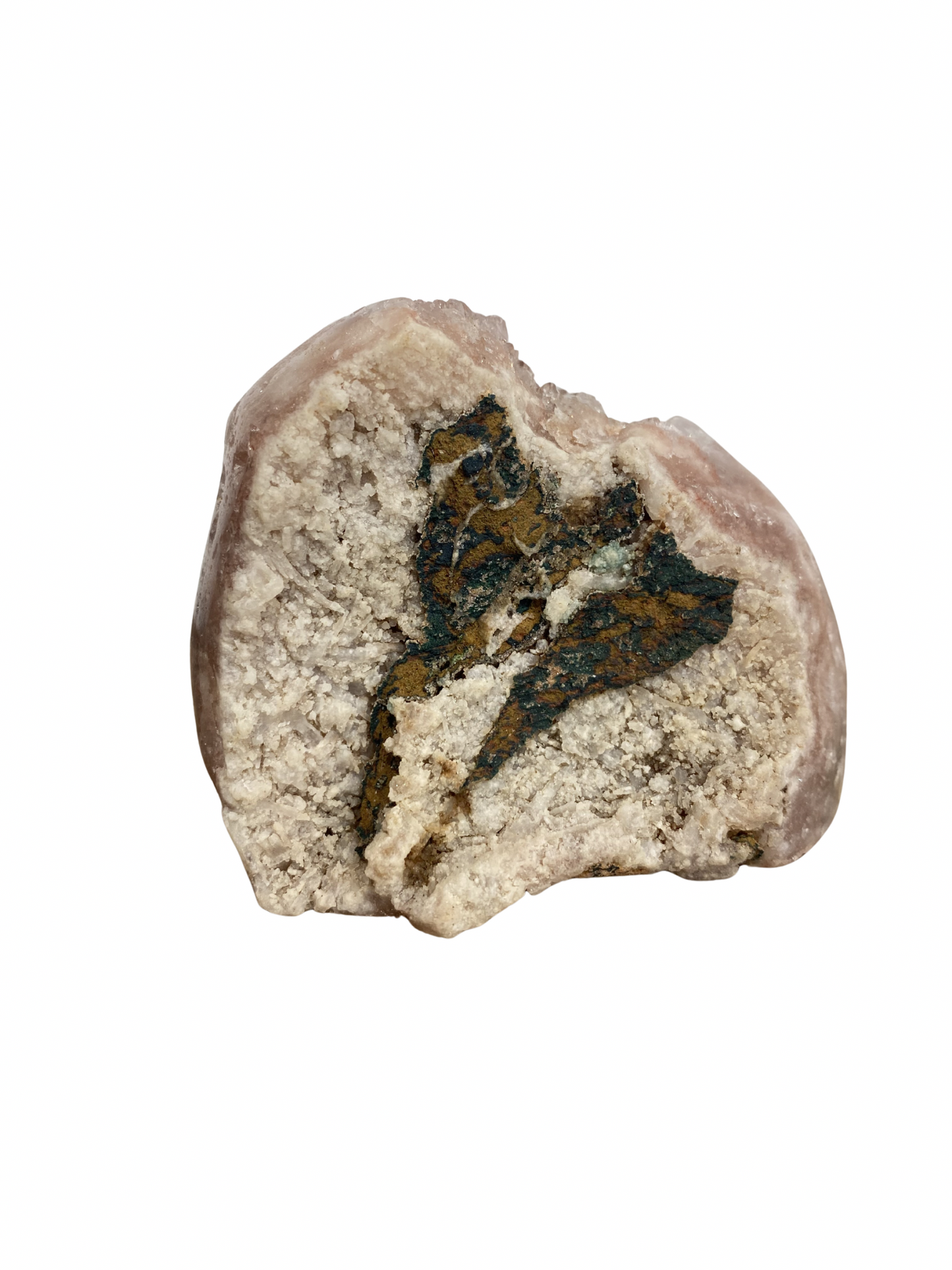 Roze Amethist (Chalcedoon) op standvlak