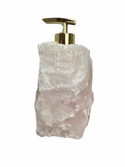 Zeeppomp van Rozenkwarts goud 1