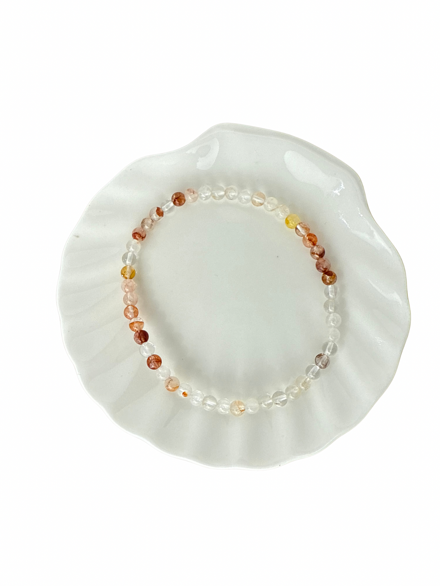Dalmatian Jasper ball bracelet 8 mm