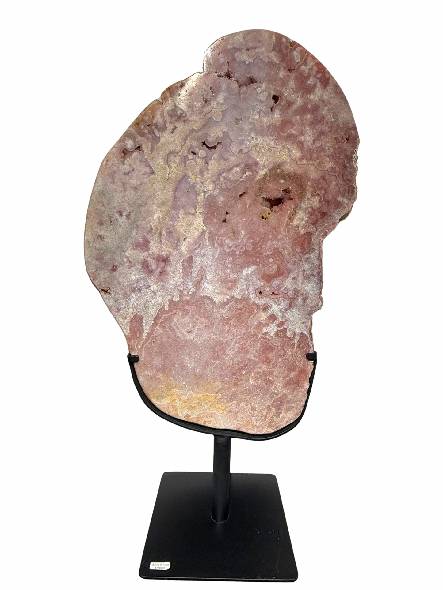 Roze Amethist (Chalcedoon) op standaard XXL (9 kg)