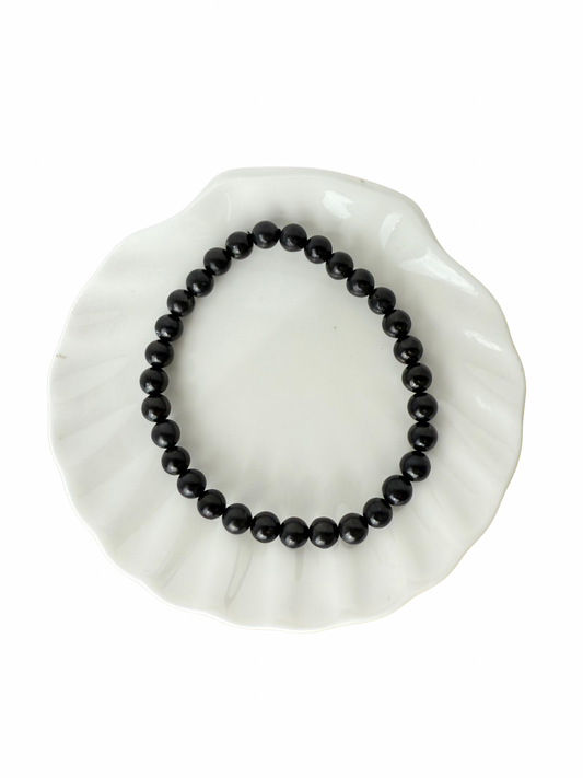 Shungite bracelet ball 6 mm