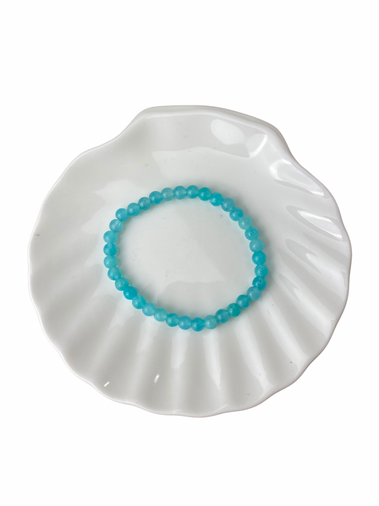 Amazoniet kinderarmband kogel 4 mm