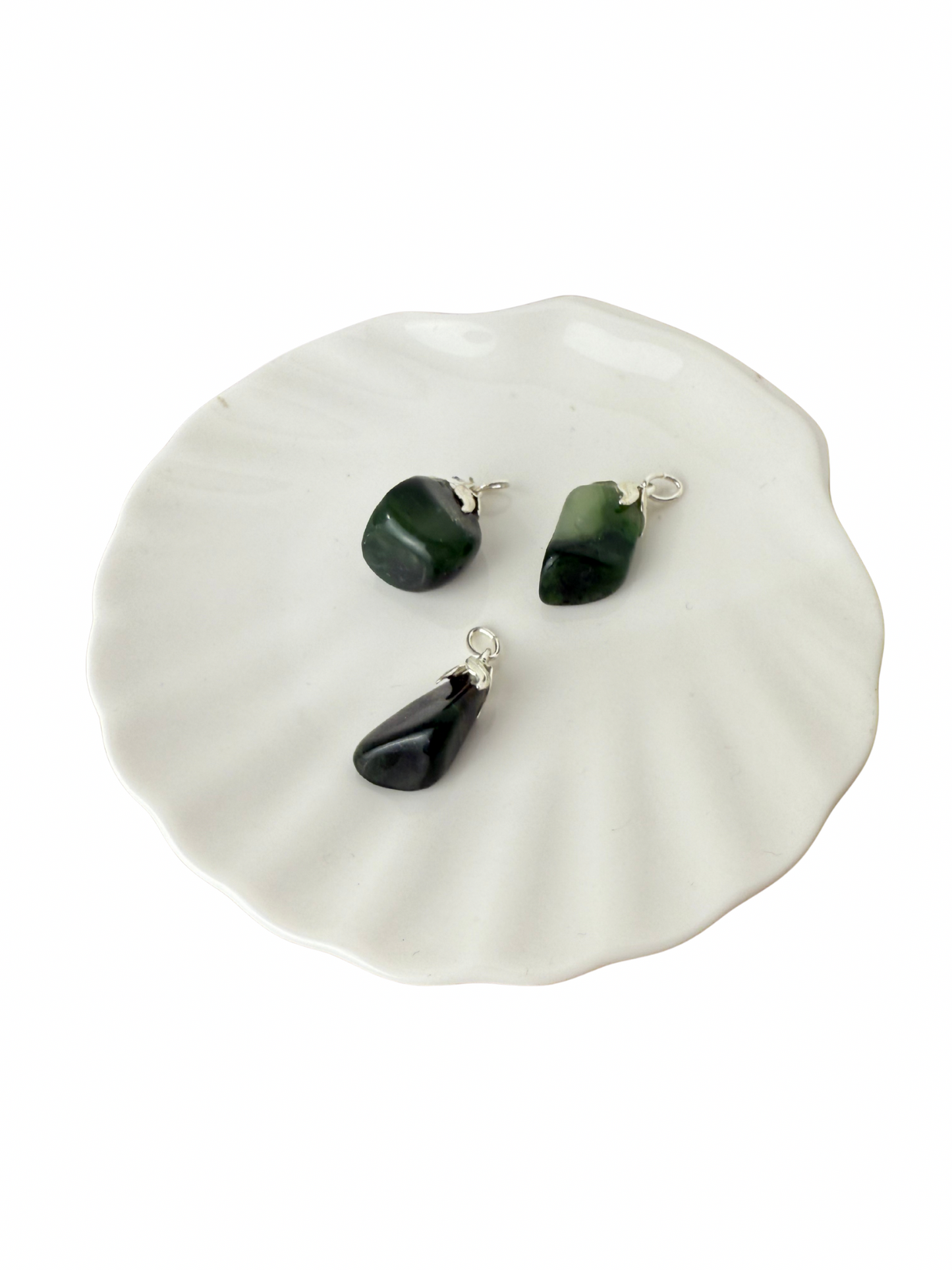 Olivia trommelsteen hanger Jade