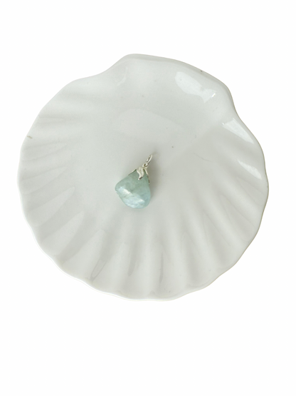 Olivia tumbled stone pendant Aquamarine