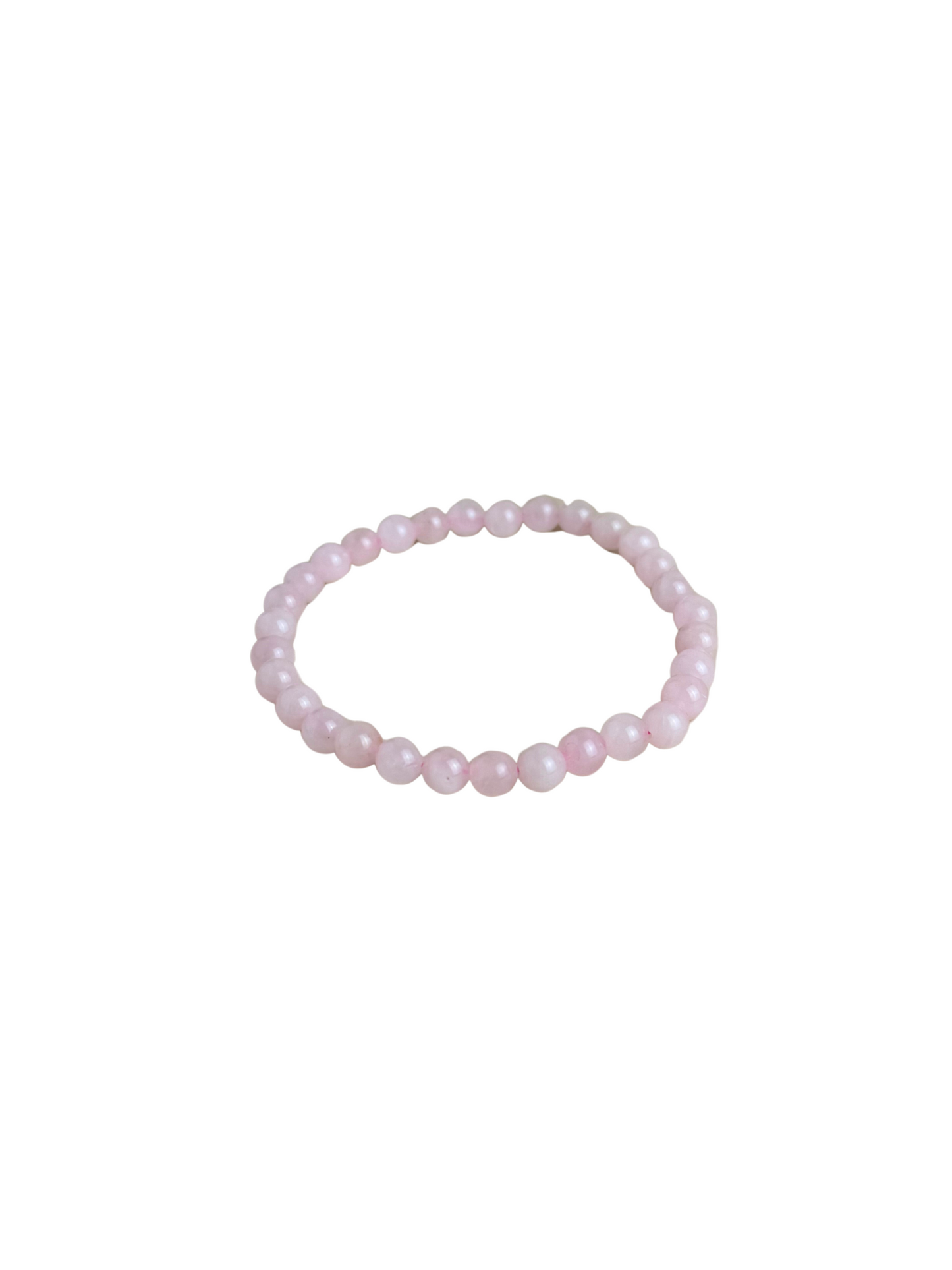 Rozenkwarts armband kogel 6 mm