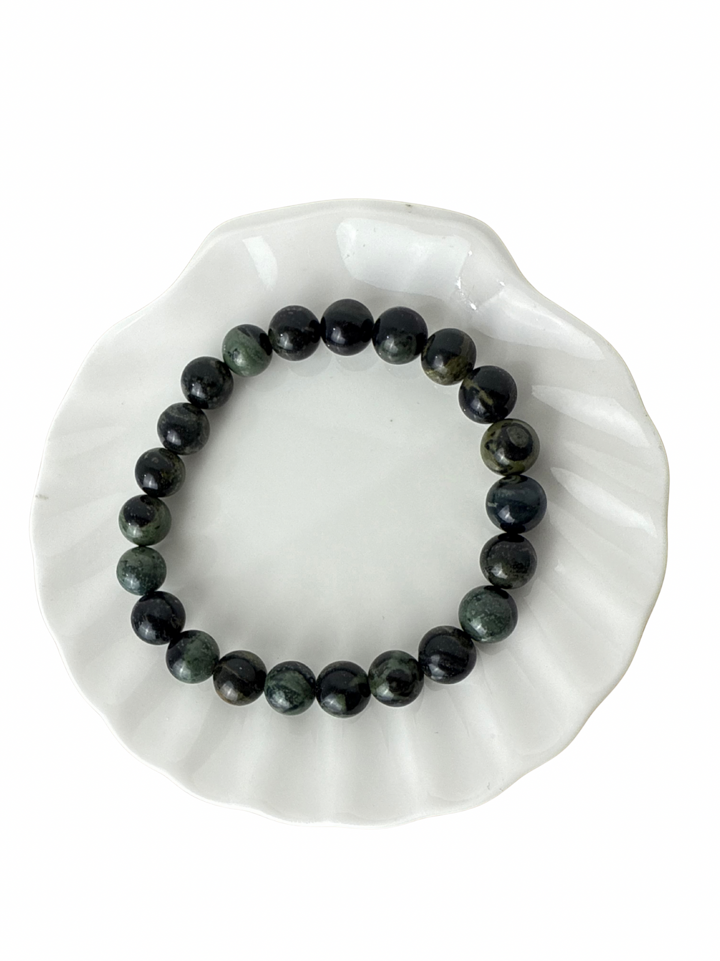 Eldariet (Kambaba Jaspis) kogelarmband 8 mm