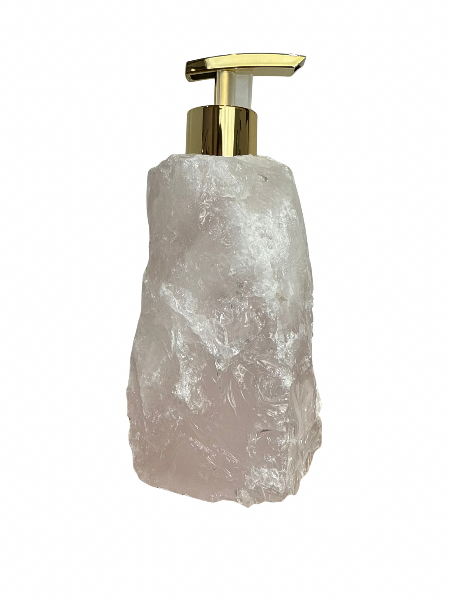 Zeeppomp van Rozenkwarts goud 5