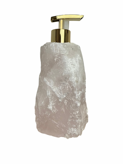 Zeeppomp van Rozenkwarts goud 5