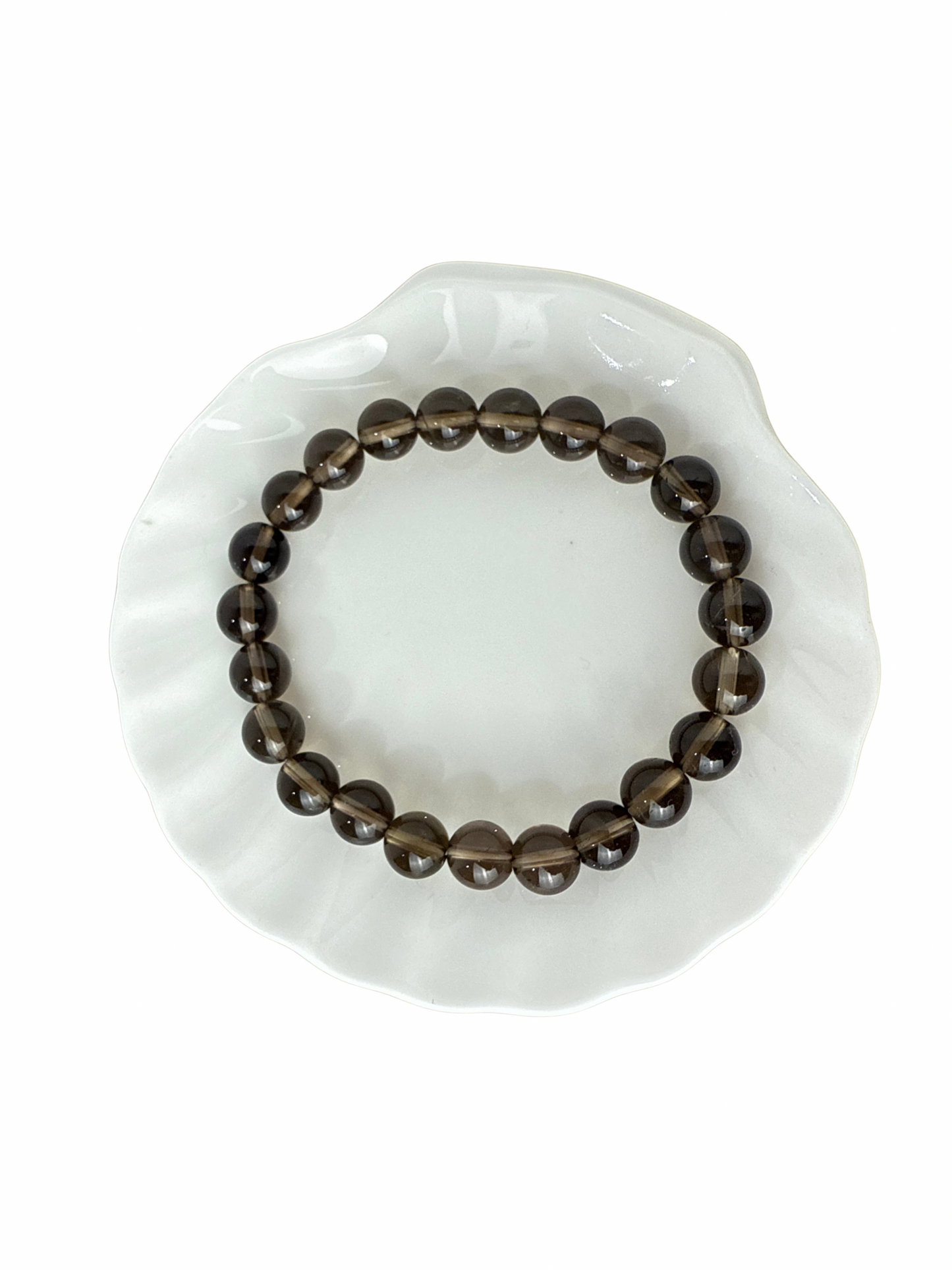 Rookkwarts armband kogel 8 mm