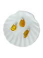 Olivia tumbled stone pendant Amber