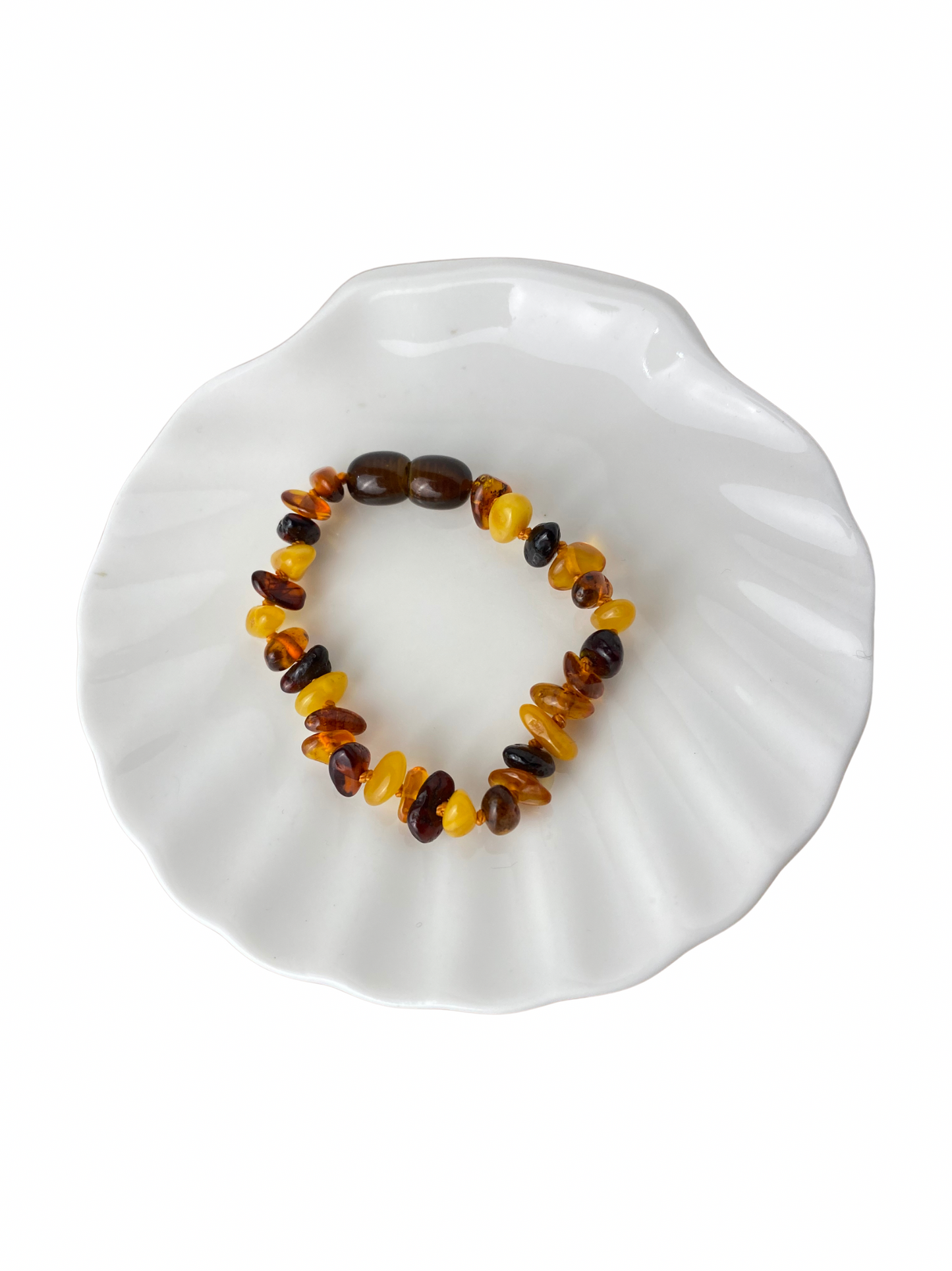 Barnsteen (Amber) baby armband meerkleurig