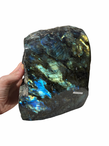 Labradoriet sculptuur half ruw XXL (8 kg)