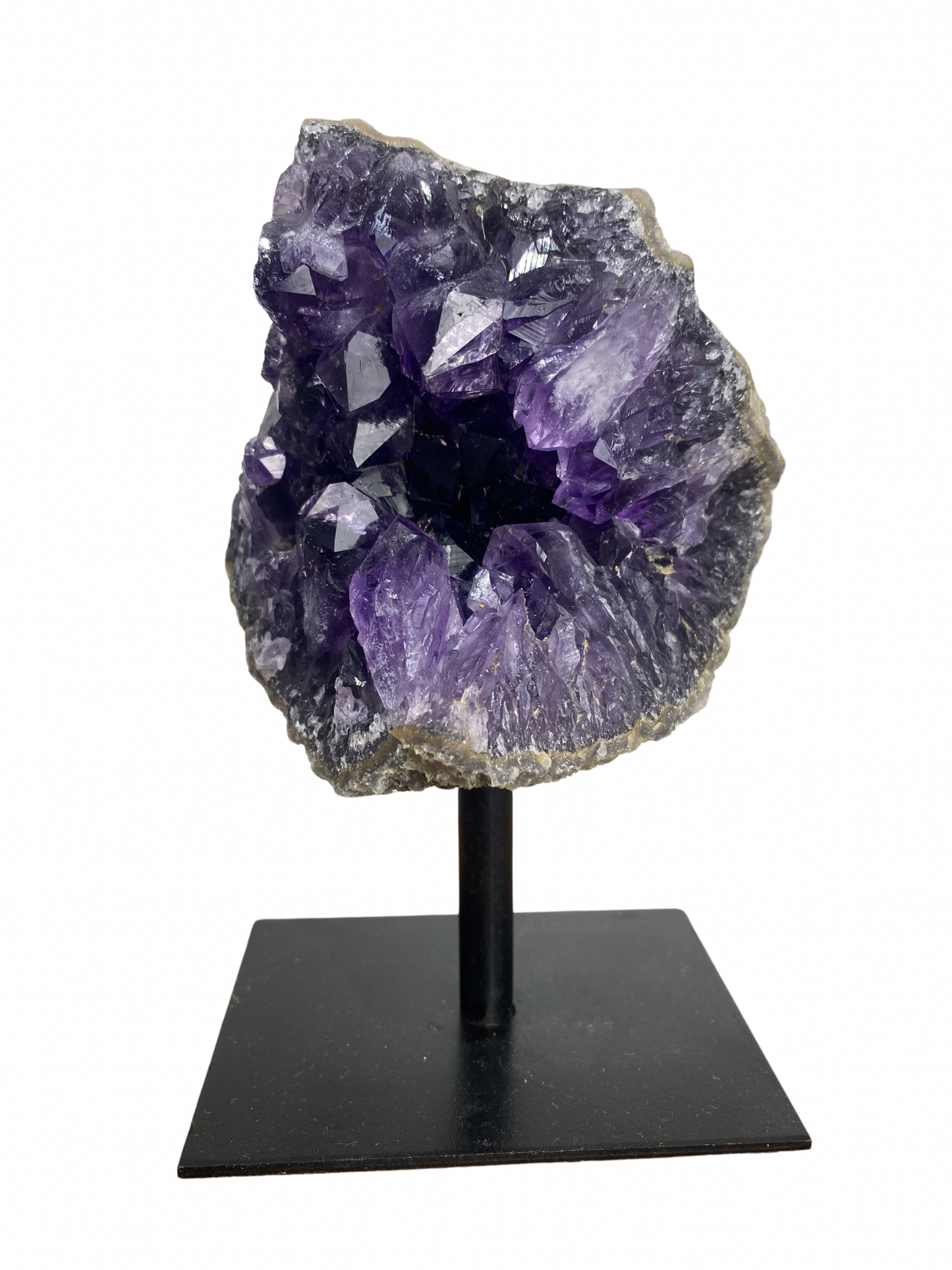 Amethist geode op standaard