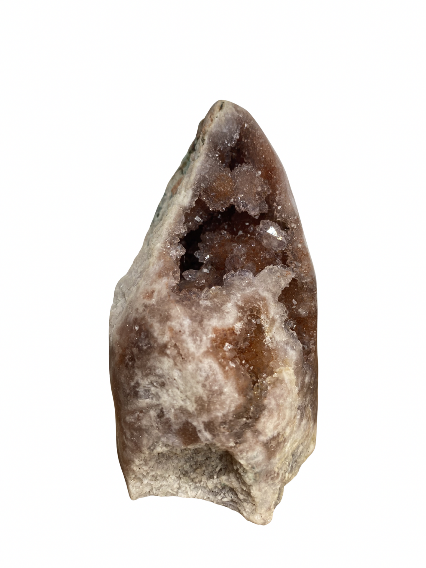 Roze Amethist (Chalcedoon) op standvlak