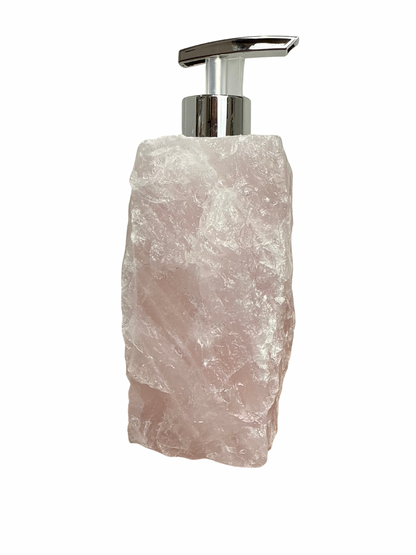 Zeeppomp van Rozenkwarts zilver 4