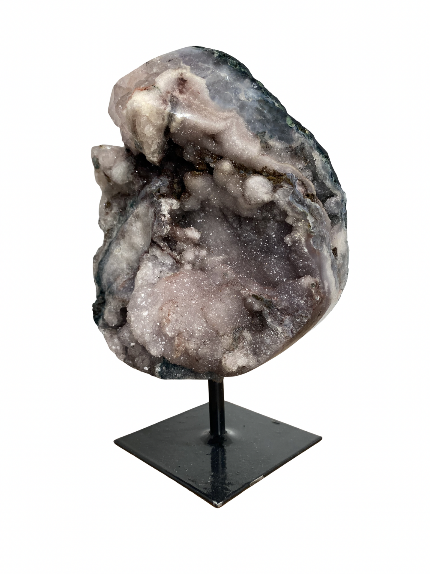 Roze Amethist (Chalcedoon) op standaard