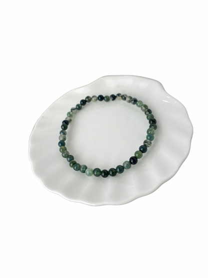 Mosagaat kogelarmband 4 mm