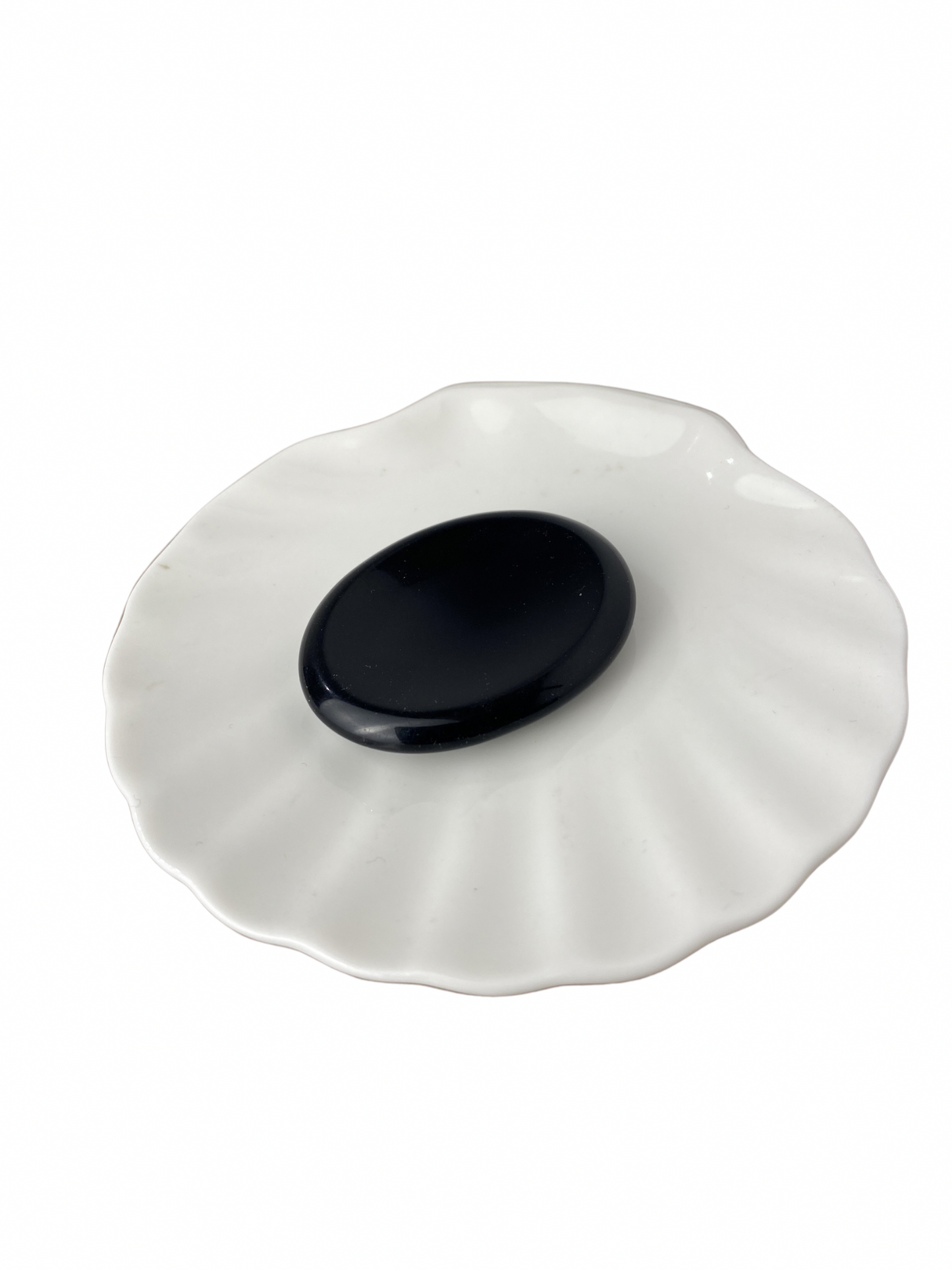 Obsidiaan duimsteen (worry stone)