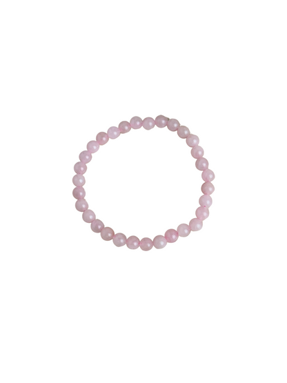 Rozenkwarts armband kogel 6 mm