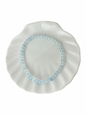 Aquamarine bracelet ball 4 mm