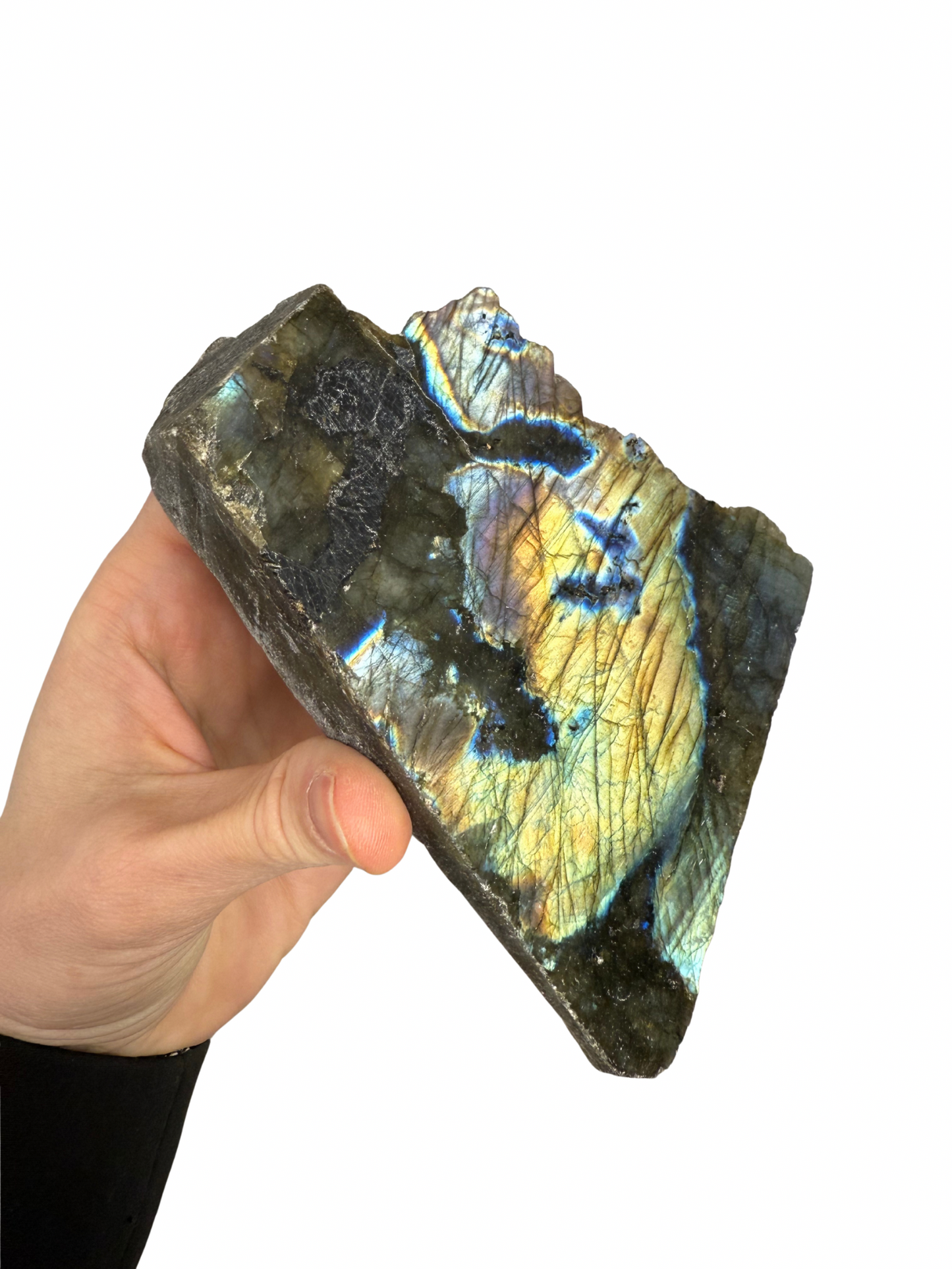 Labradoriet sculptuur half ruw 1