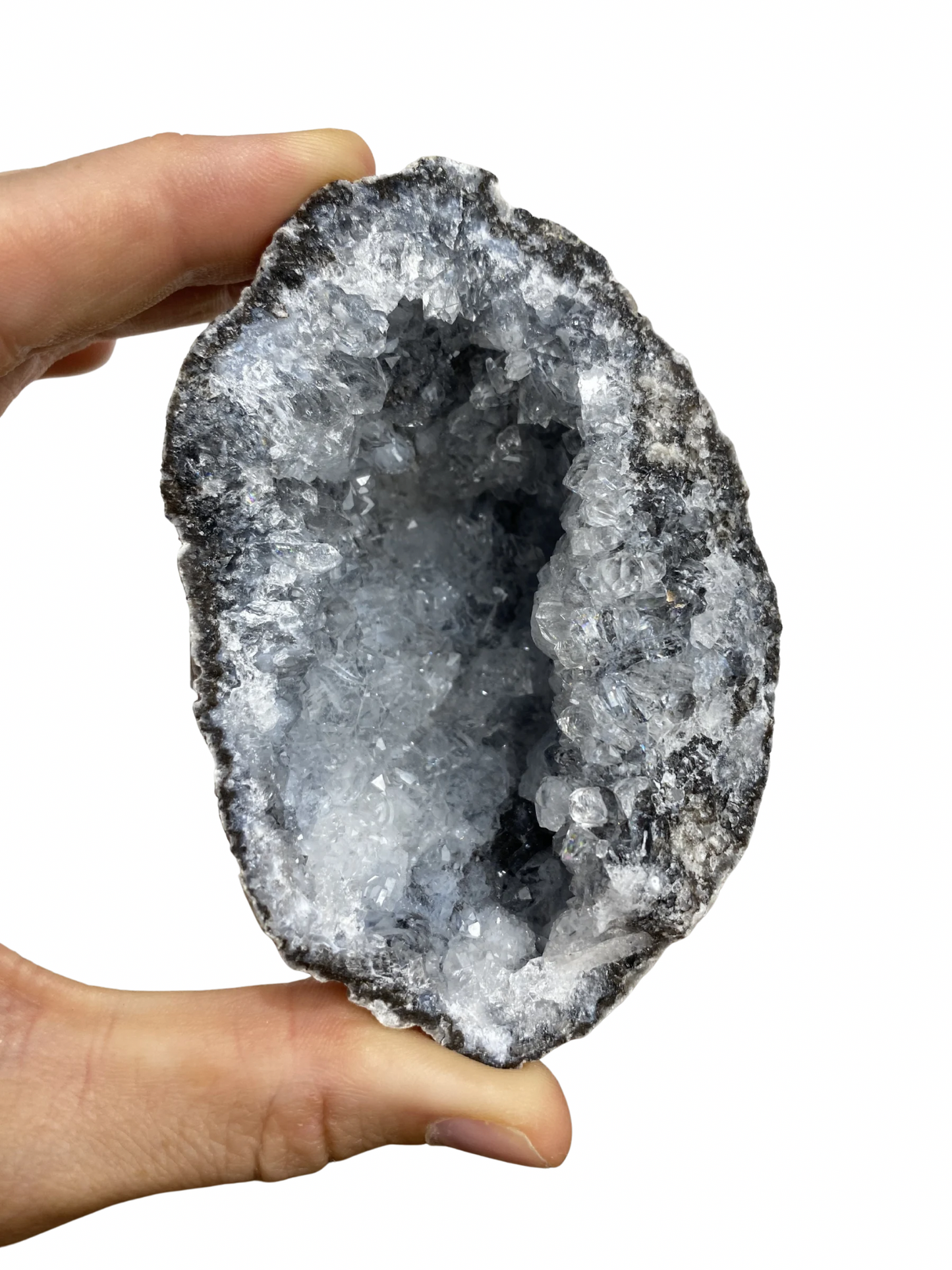 Blauwe Chalcedoon geode (Mexico) 1