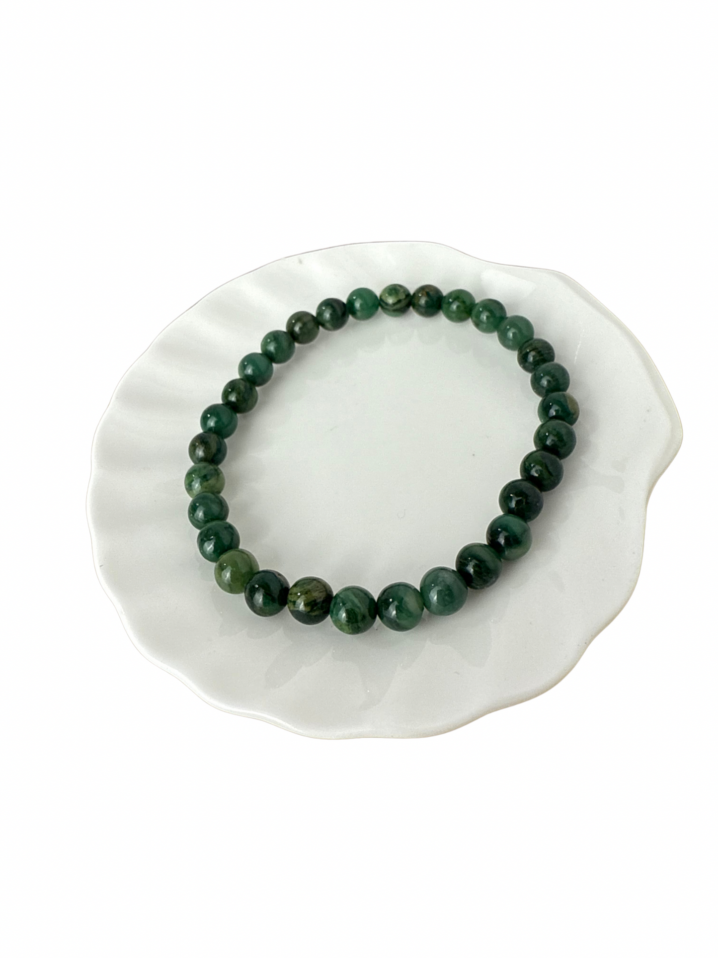 Afrikaanse Jade kogelarmband 6 mm