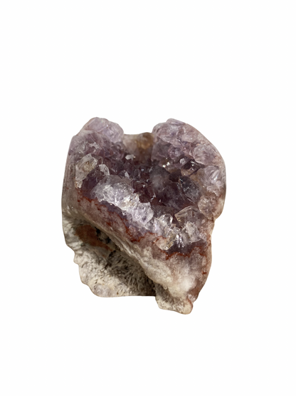 Roze Amethist (Chalcedoon) op standvlak 3