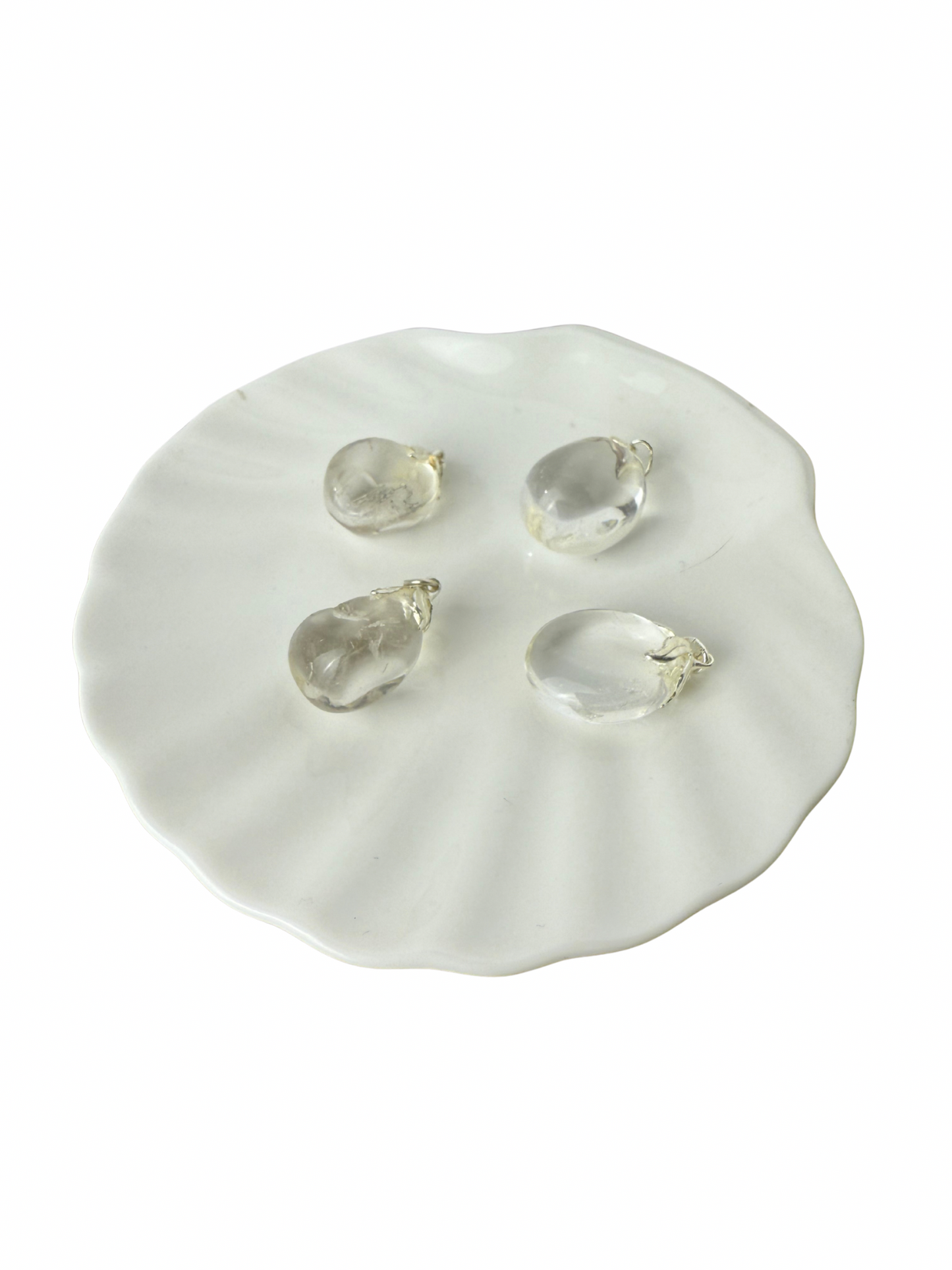 Olivia tumbled stone pendant Rock crystal