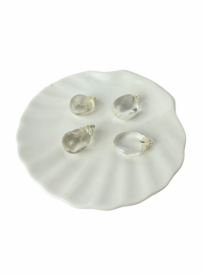 Olivia tumbled stone pendant Rock crystal