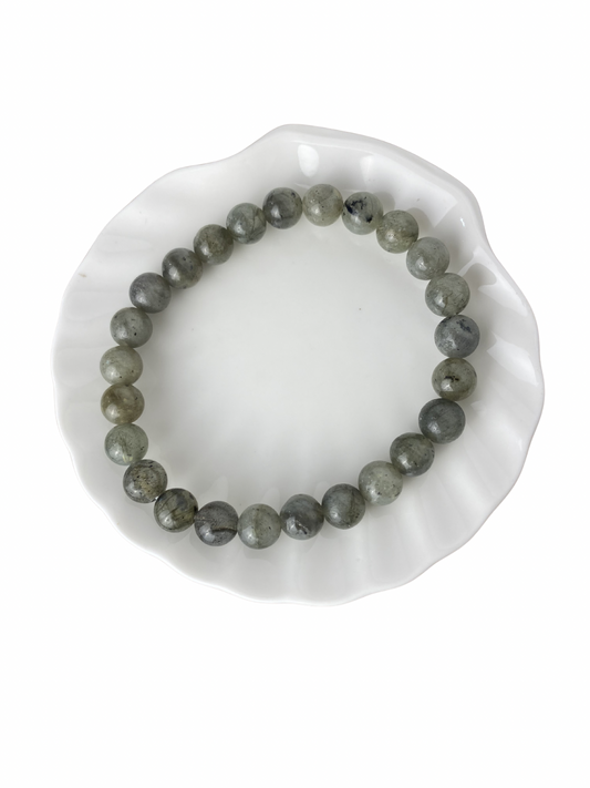 Labradoriet kogelarmband 8 mm (21 cm)