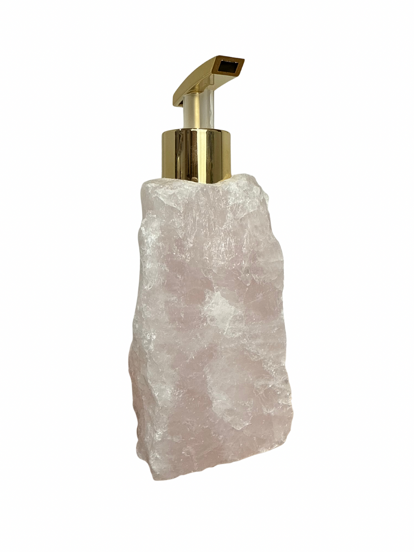 Zeeppomp van Rozenkwarts goud 8