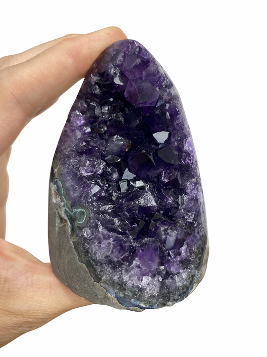 Amethist sculptuur op standvlak (Uruguay) 1