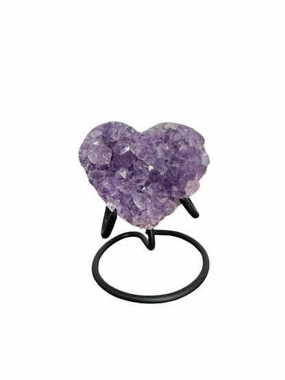 Amethist hart op standaard 1
