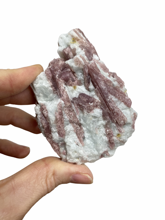 Ruwe Roze Toermalijn brok (Rubeliet) 2