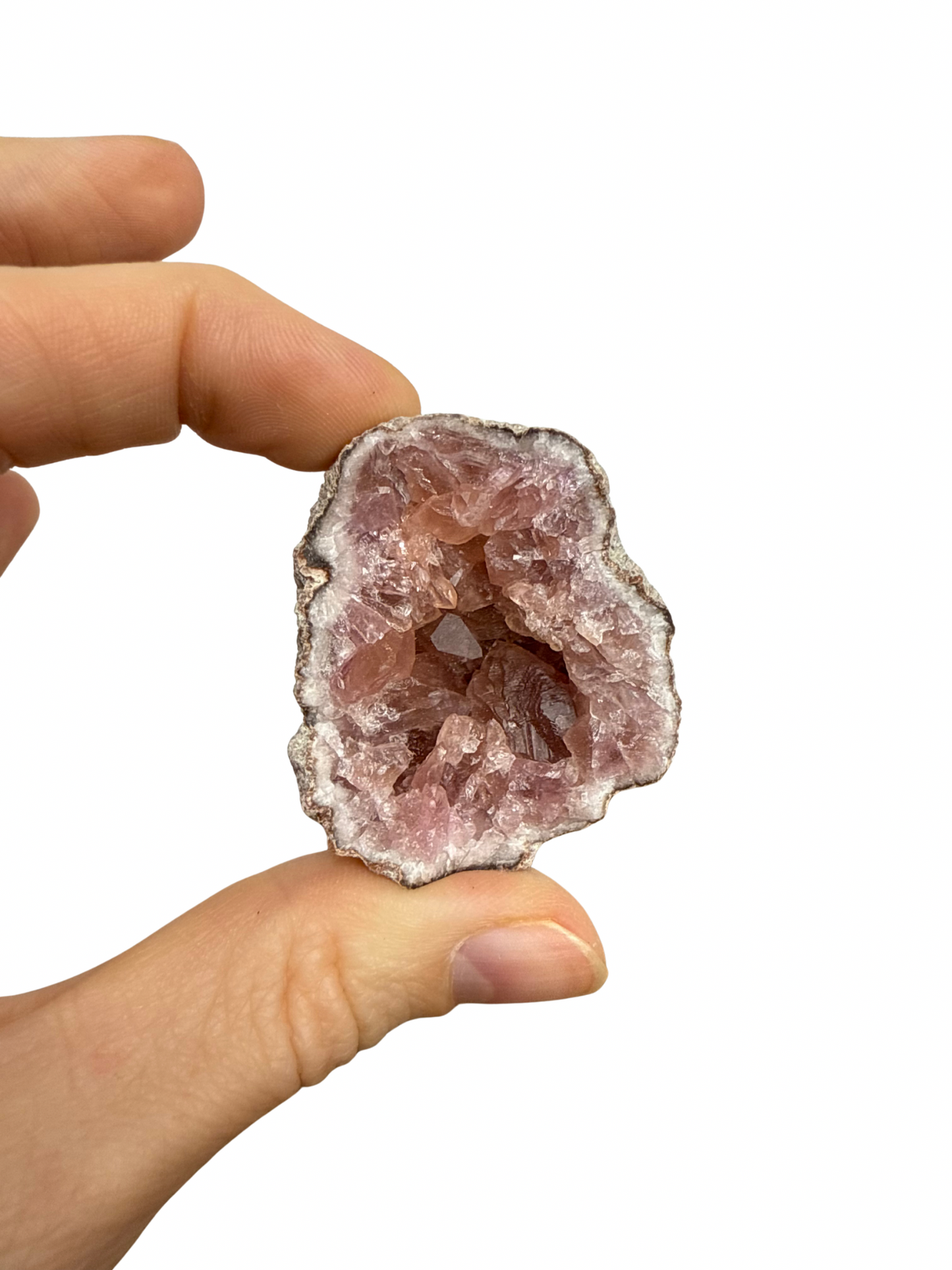 Roze Amethist geode uit Patagonië 11
