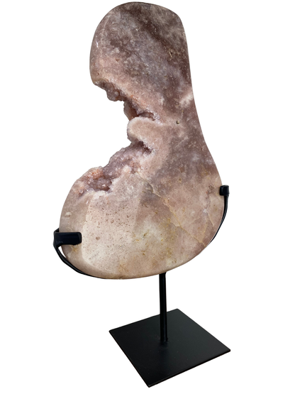 Roze Amethist (Chalcedoon) op standaard (Brazilië) | 1,5 kg