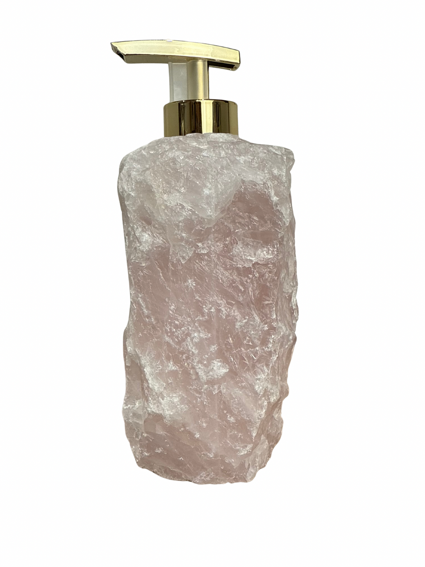 Zeeppomp van Rozenkwarts goud 4