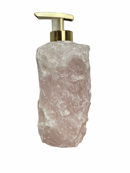 Zeeppomp van Rozenkwarts goud 4