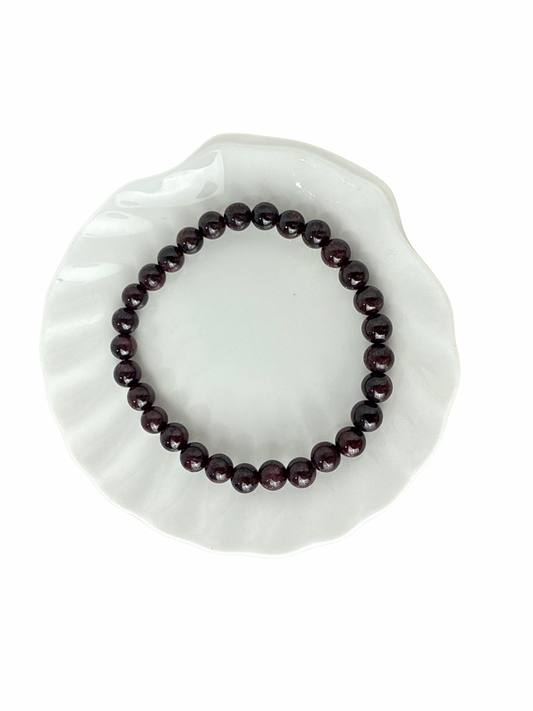 Granaat kogelarmband 6 mm