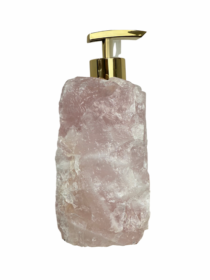 Zeeppomp van Rozenkwarts goud 7