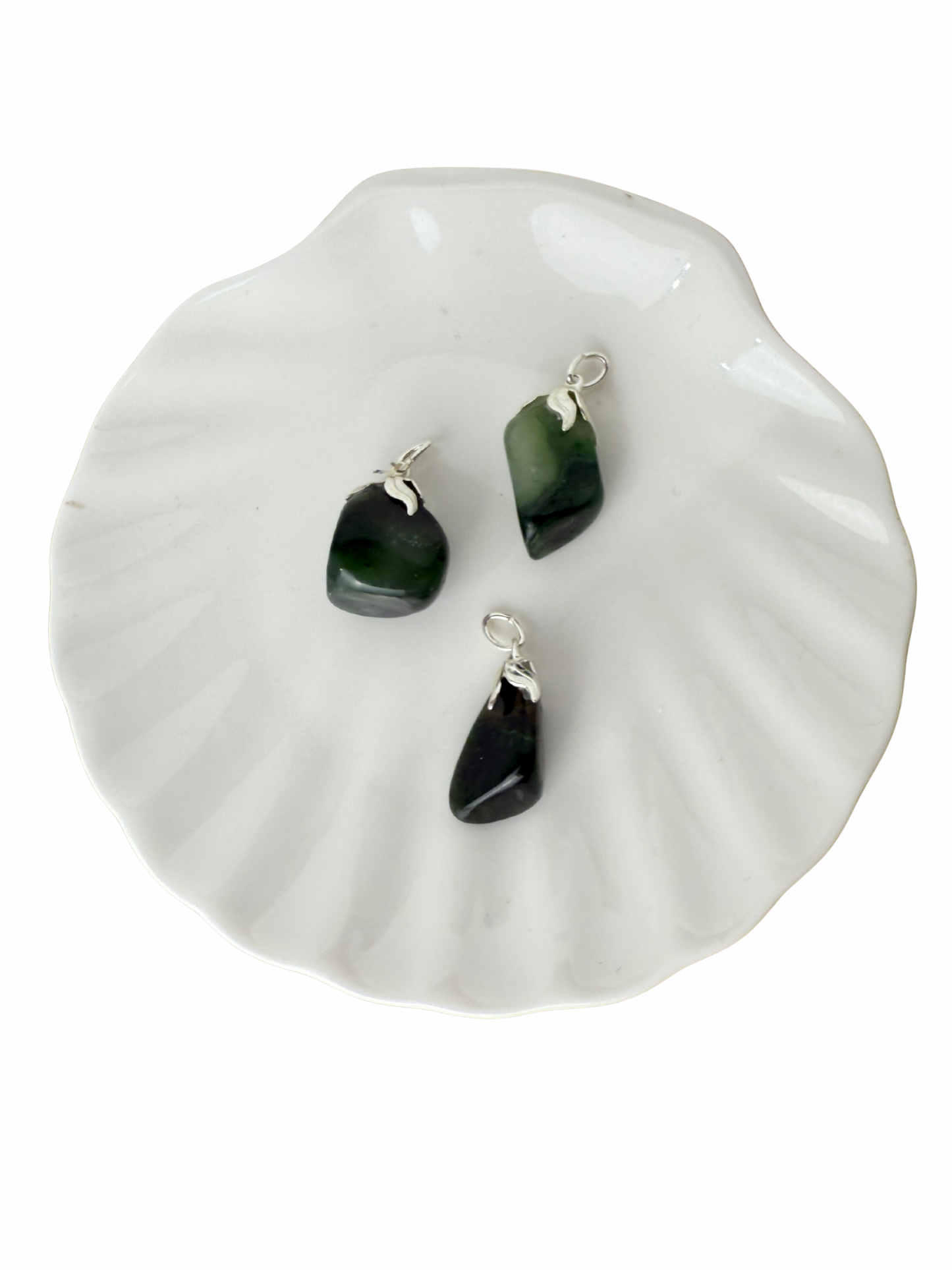 Olivia trommelsteen hanger Jade