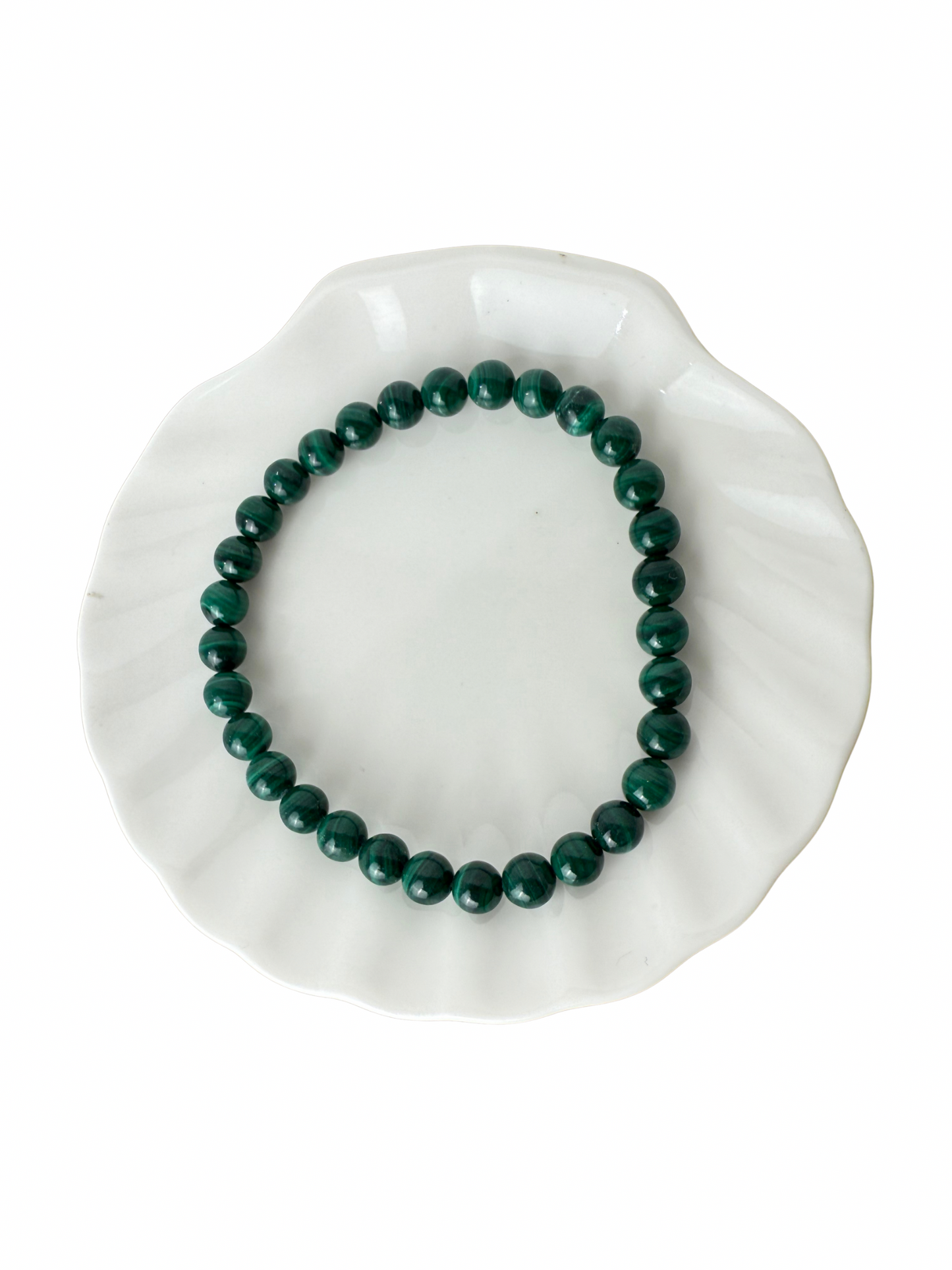 Malachite bracelet ball 6 mm