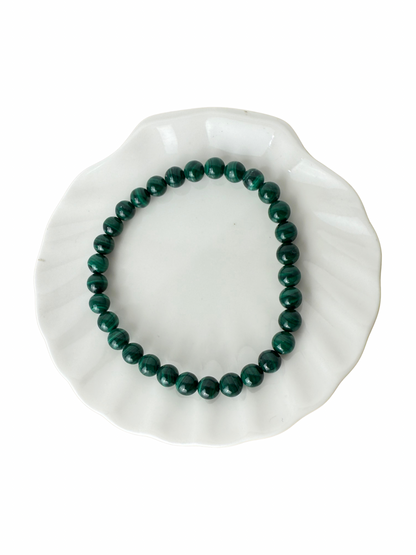Malachite bracelet ball 6 mm