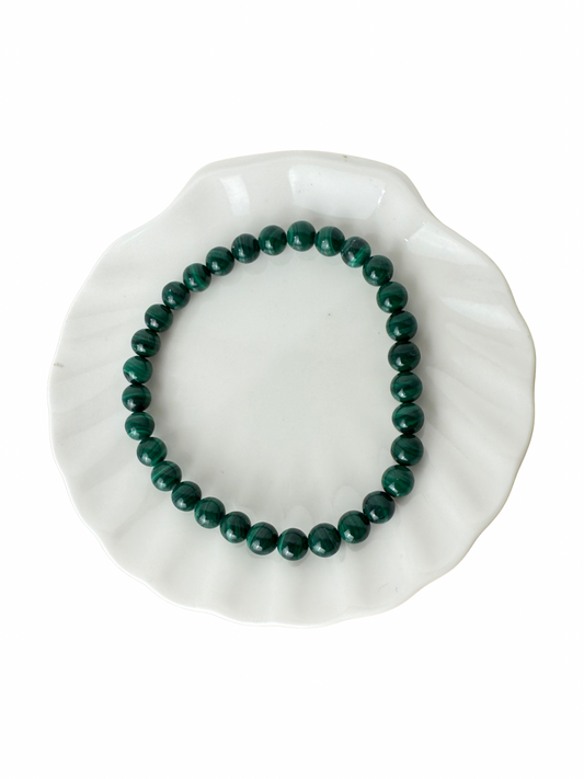 Malachite bracelet ball 6 mm