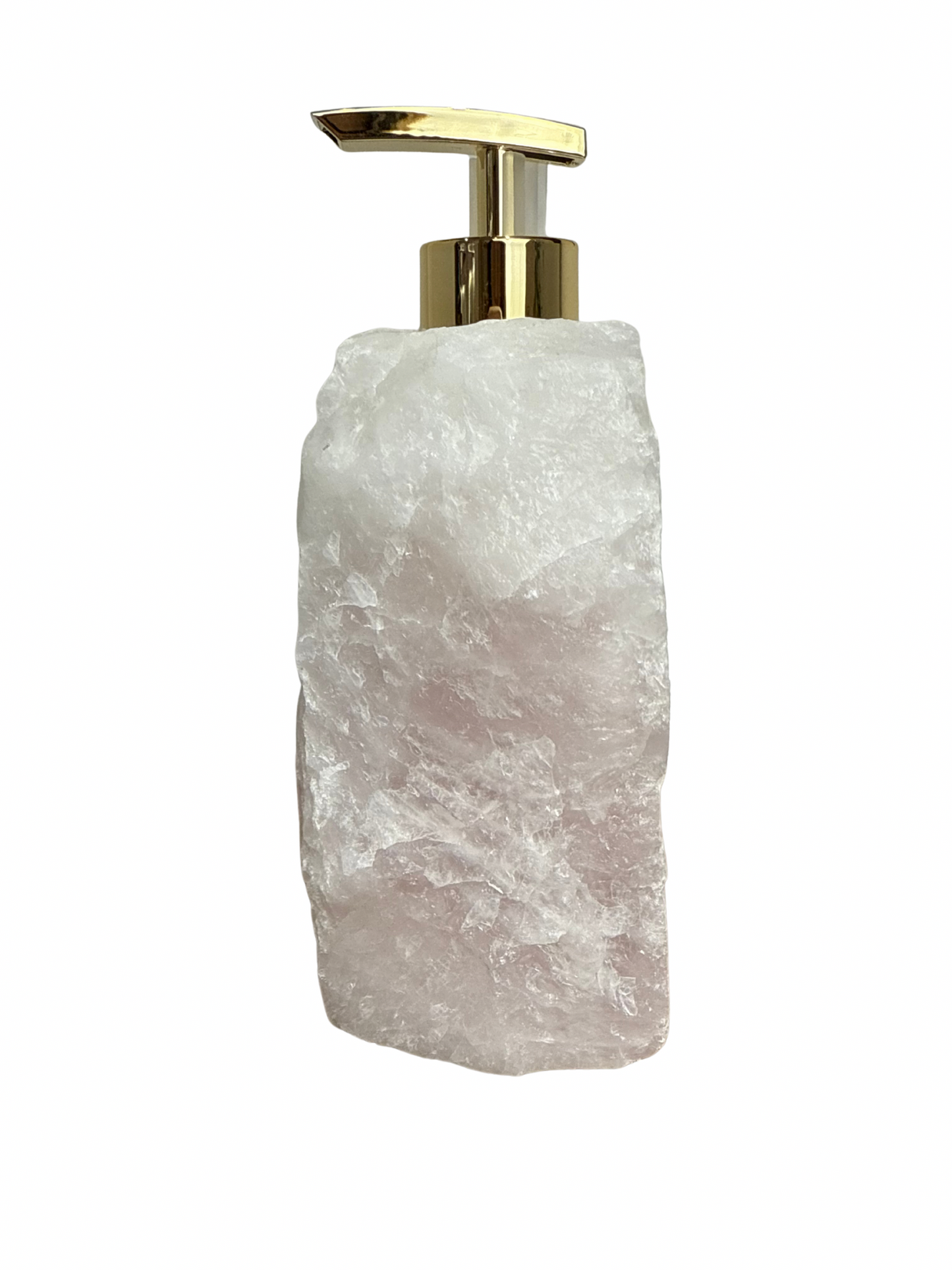 Zeeppomp van Rozenkwarts goud 2