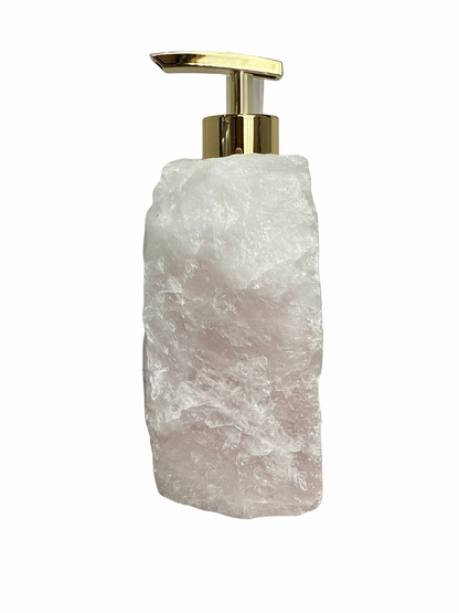 Zeeppomp van Rozenkwarts goud 2