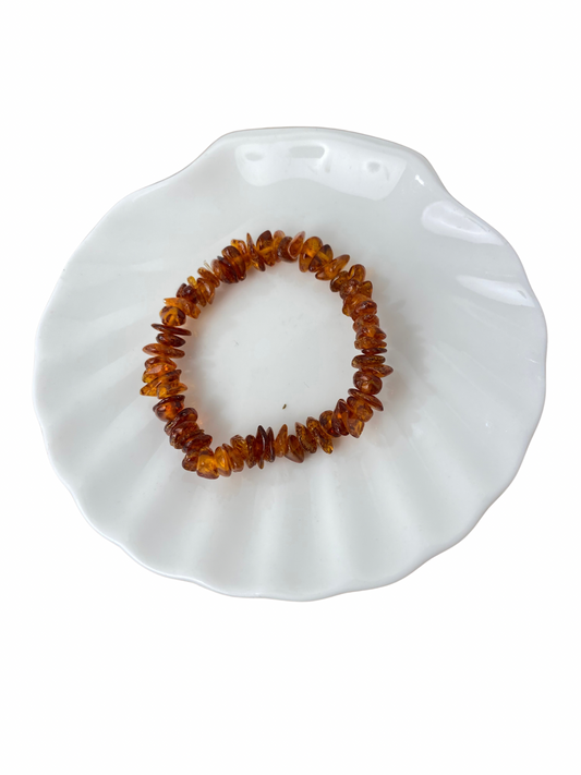 Barnsteen kinderarmband split elastiek